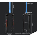 Forquilha rígida de bicicleta de fibra de carbono MTB Travão de disco de direcção cônica de forquilha de carbono 26 &quot;